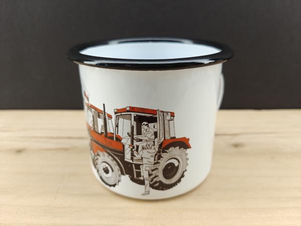 CASE IH Ausstellung Emaille Tasse
